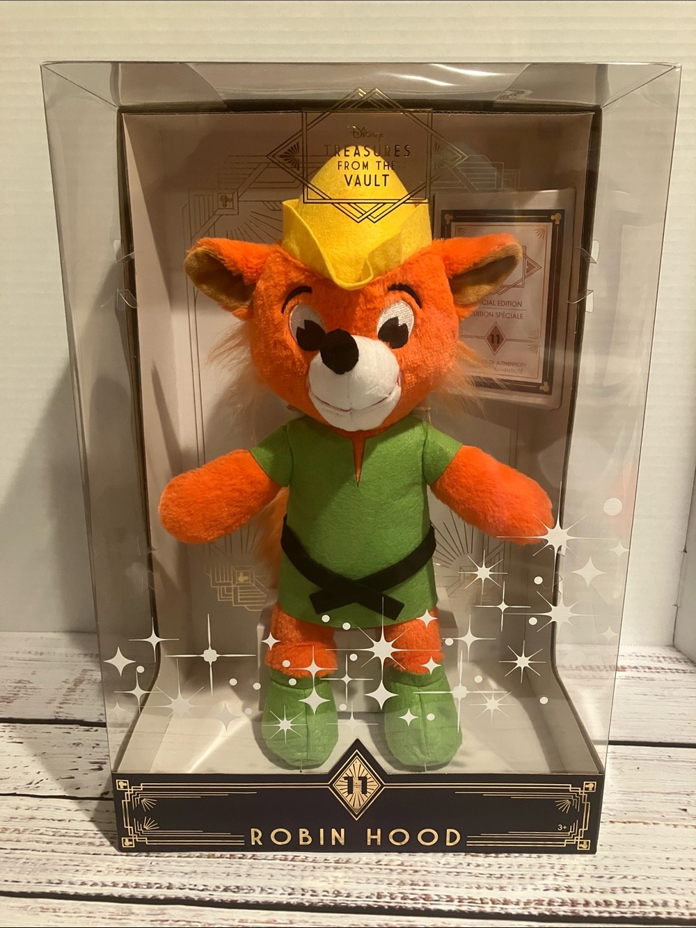 Limited Edition NIB Disney Treasures from the Vault Robin Hood Plush
